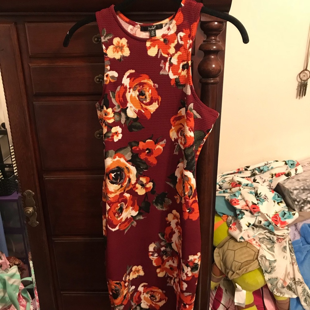 Floral bodycon dress